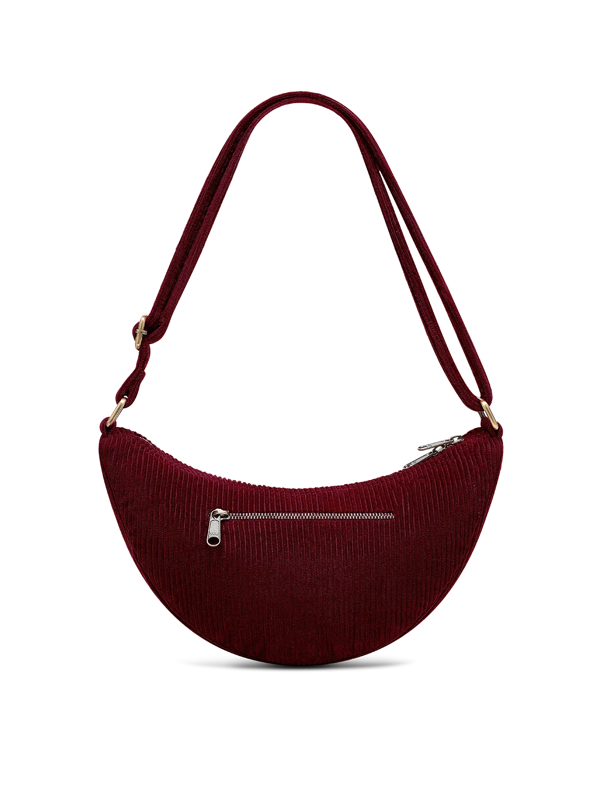 Andrea burgundy corduroy Crossbody bag
