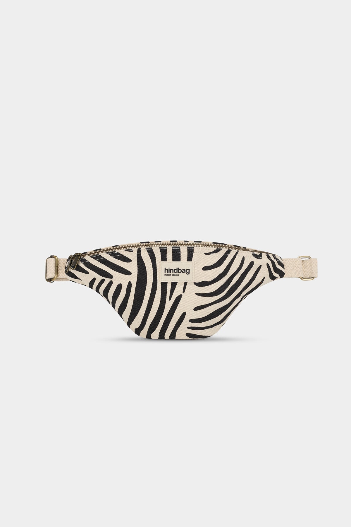 Olivia Ecru Zebra Belt Bag