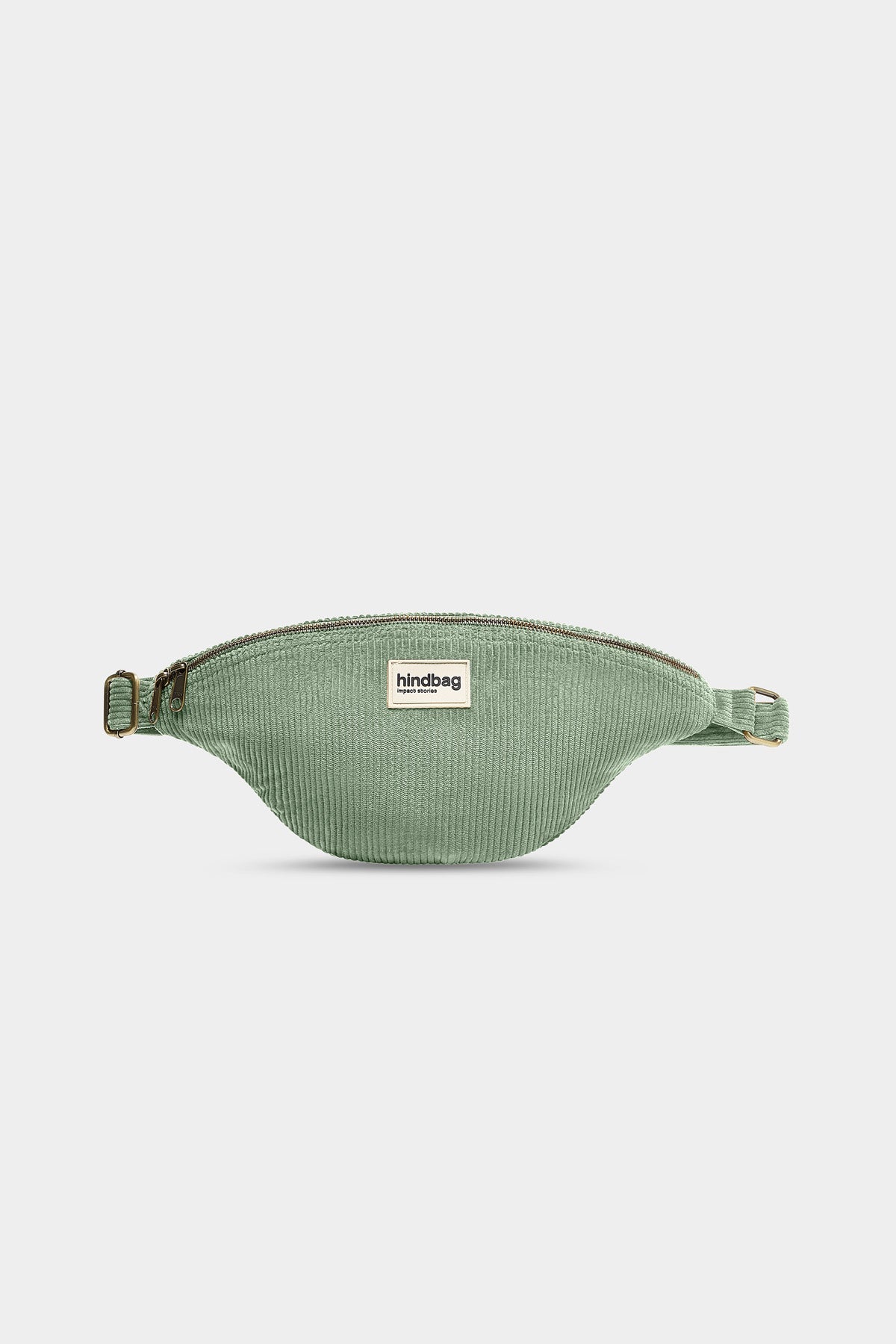 L Sasha fanny pack in mint green corduroy