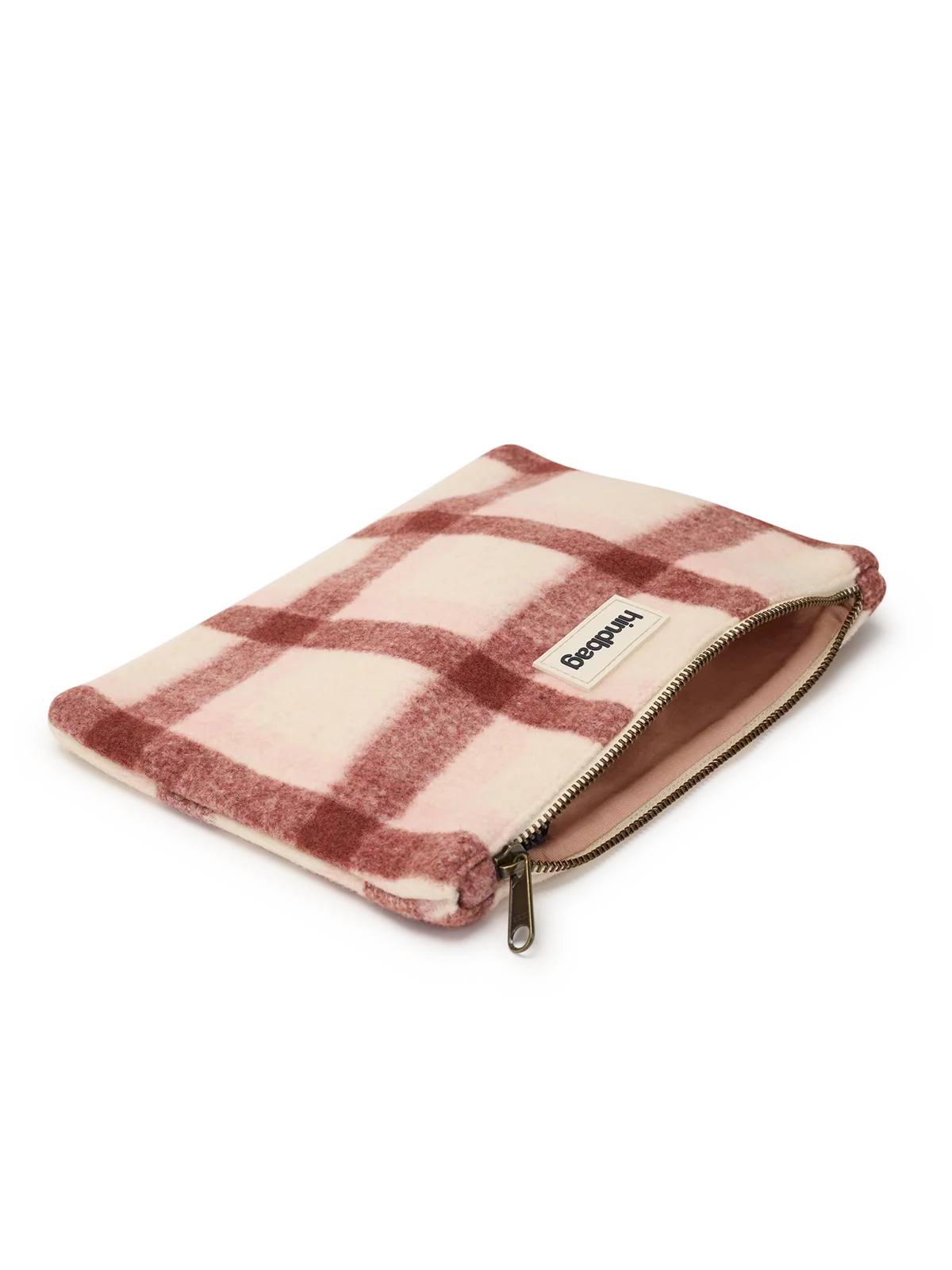 Ema pink tartan Pouch