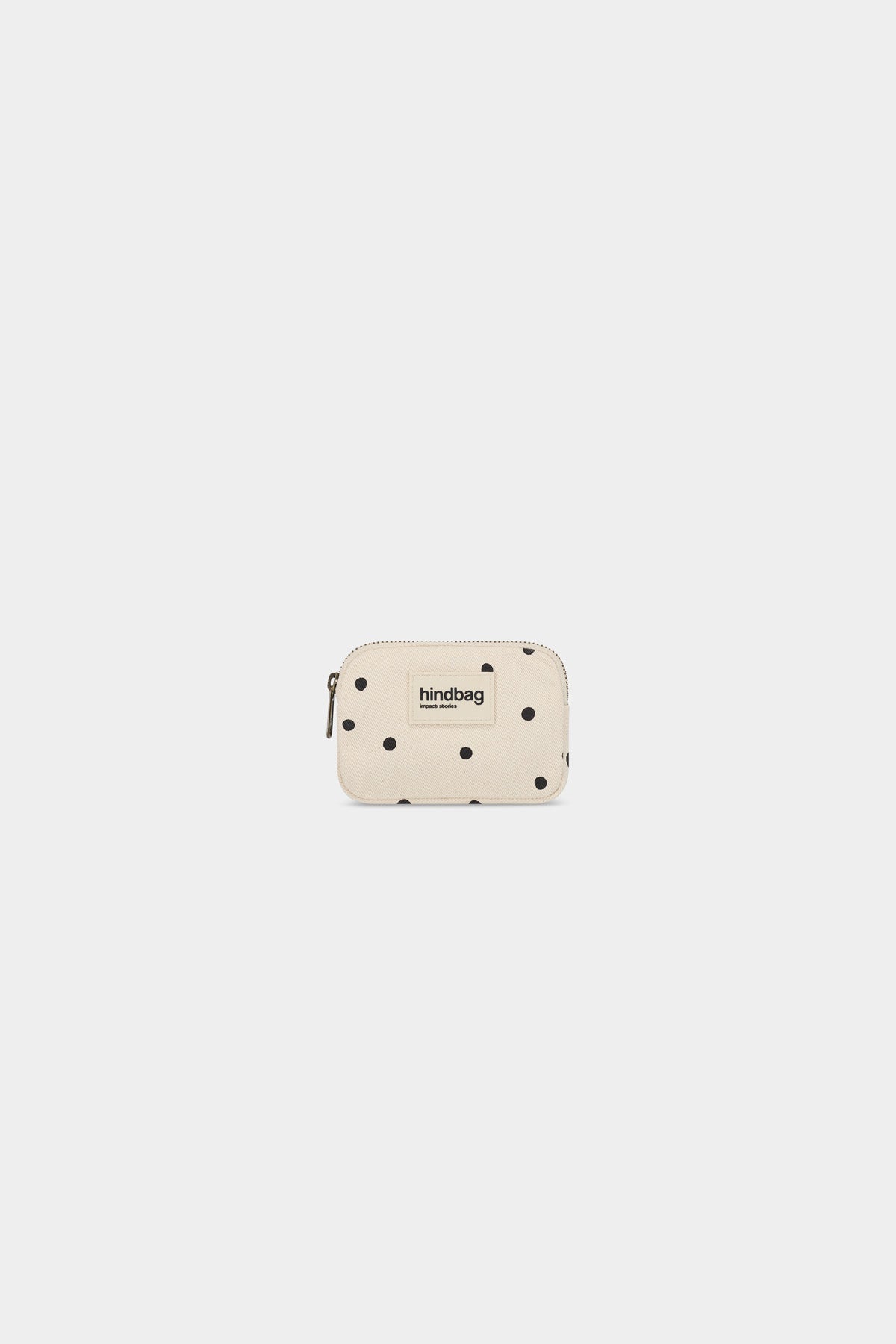 Lili Ecru Polka Dot Coin Purse