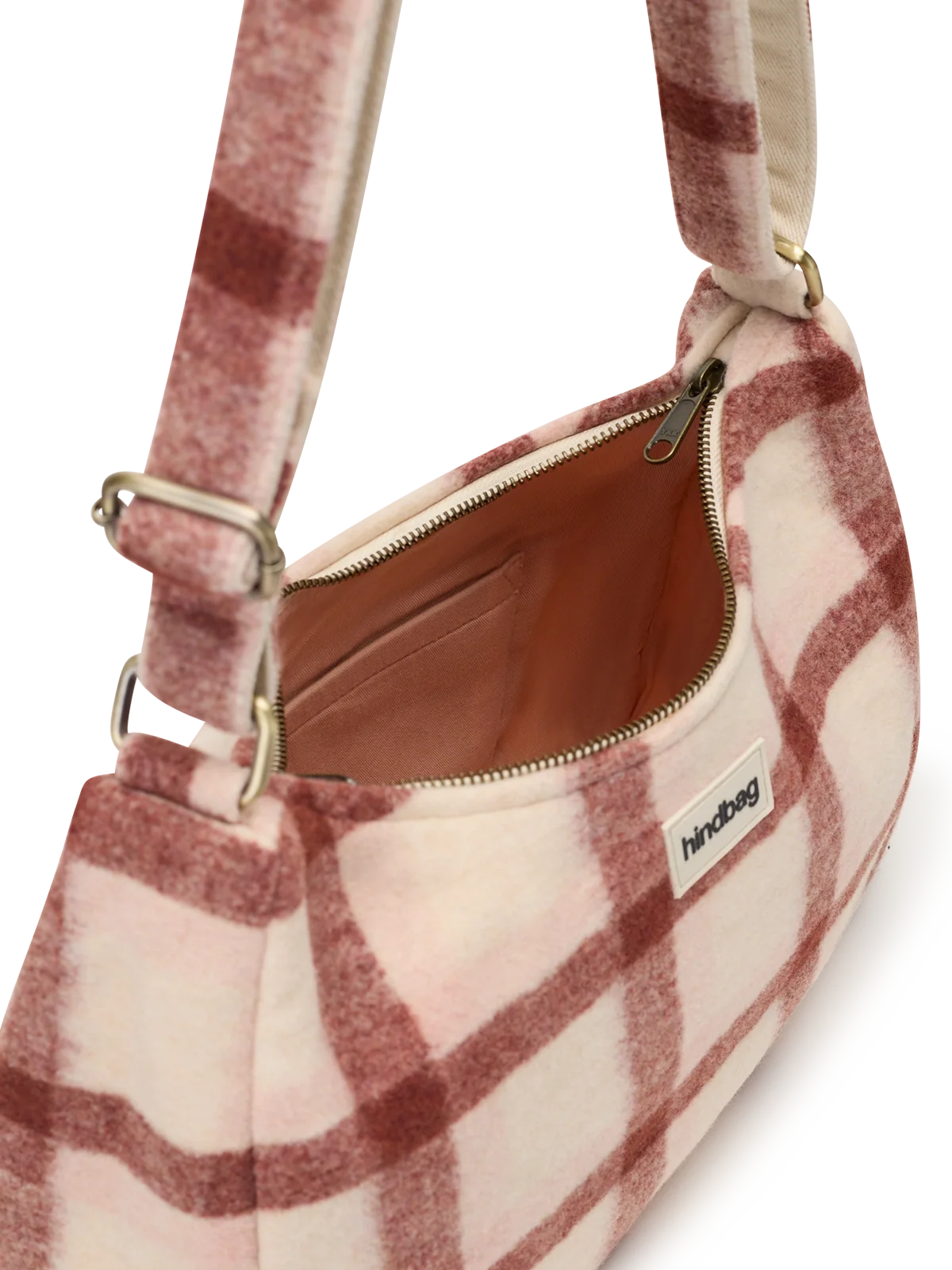 Rosa pink tartan Crossbody Bag