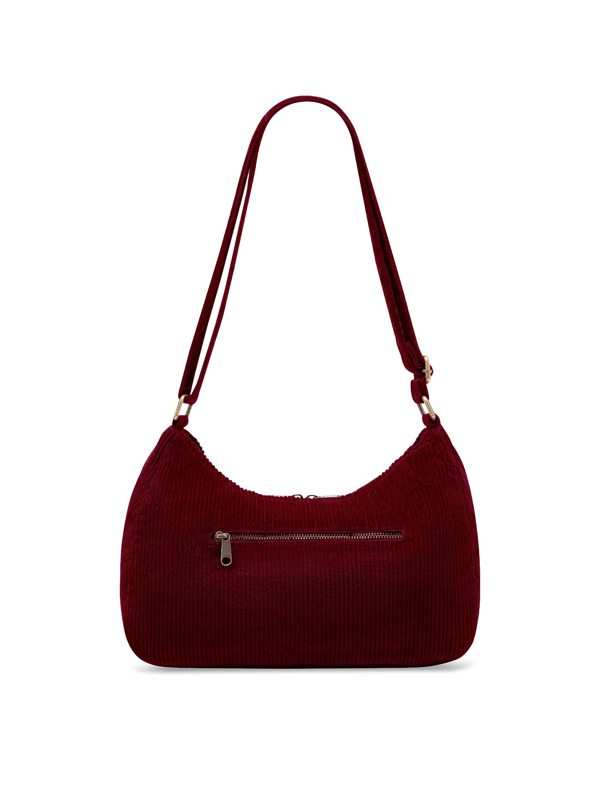Rosa burgundy corduroy Crossbody Bag