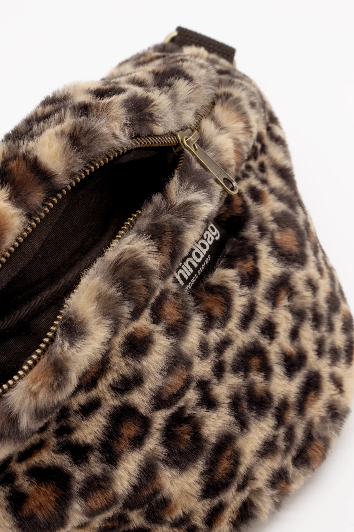 Olivia Leopard faux fur Fanny Pack