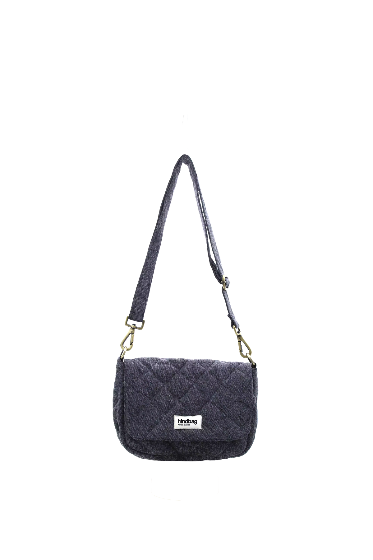 Margault Denim Gray quilted handbag