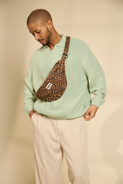Bum bag L Sasha Cinnamon Leopard