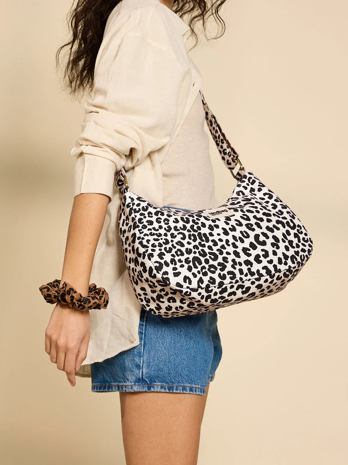 Rosa off-white leopard Bag