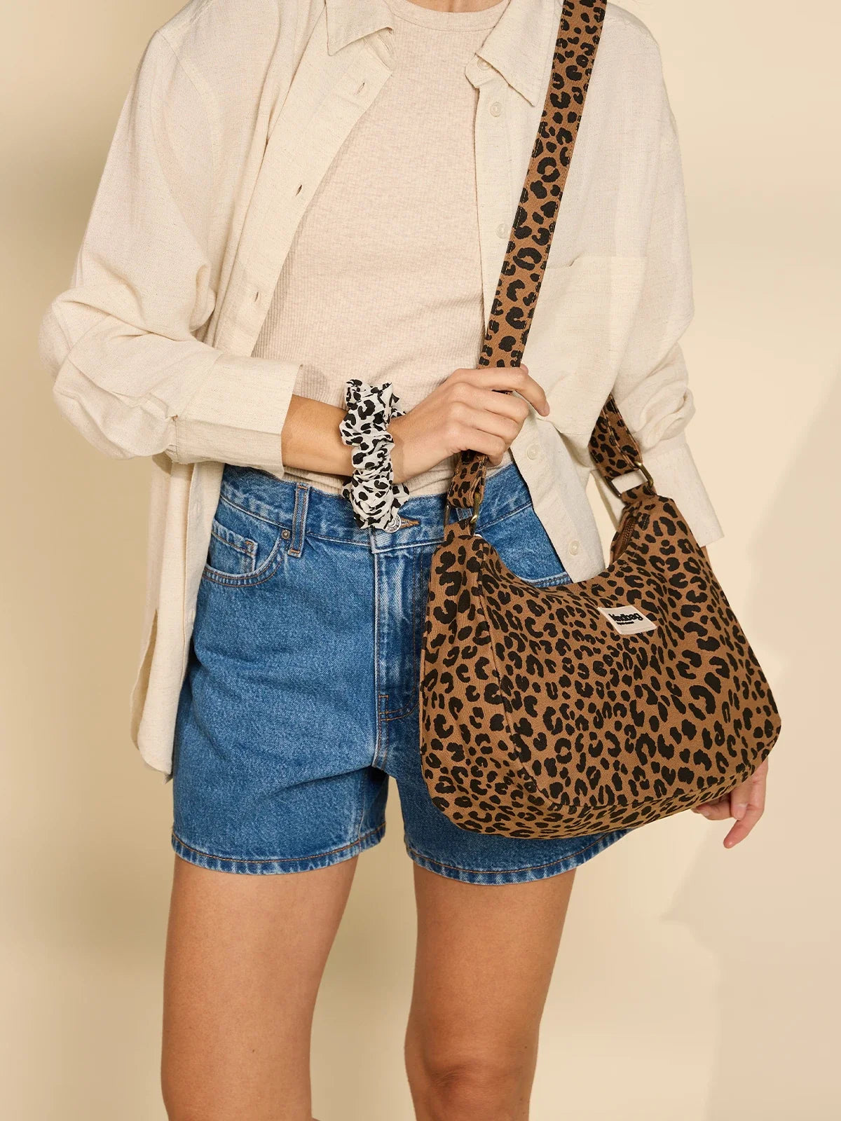 Rosa Cinnamon leopard Bag