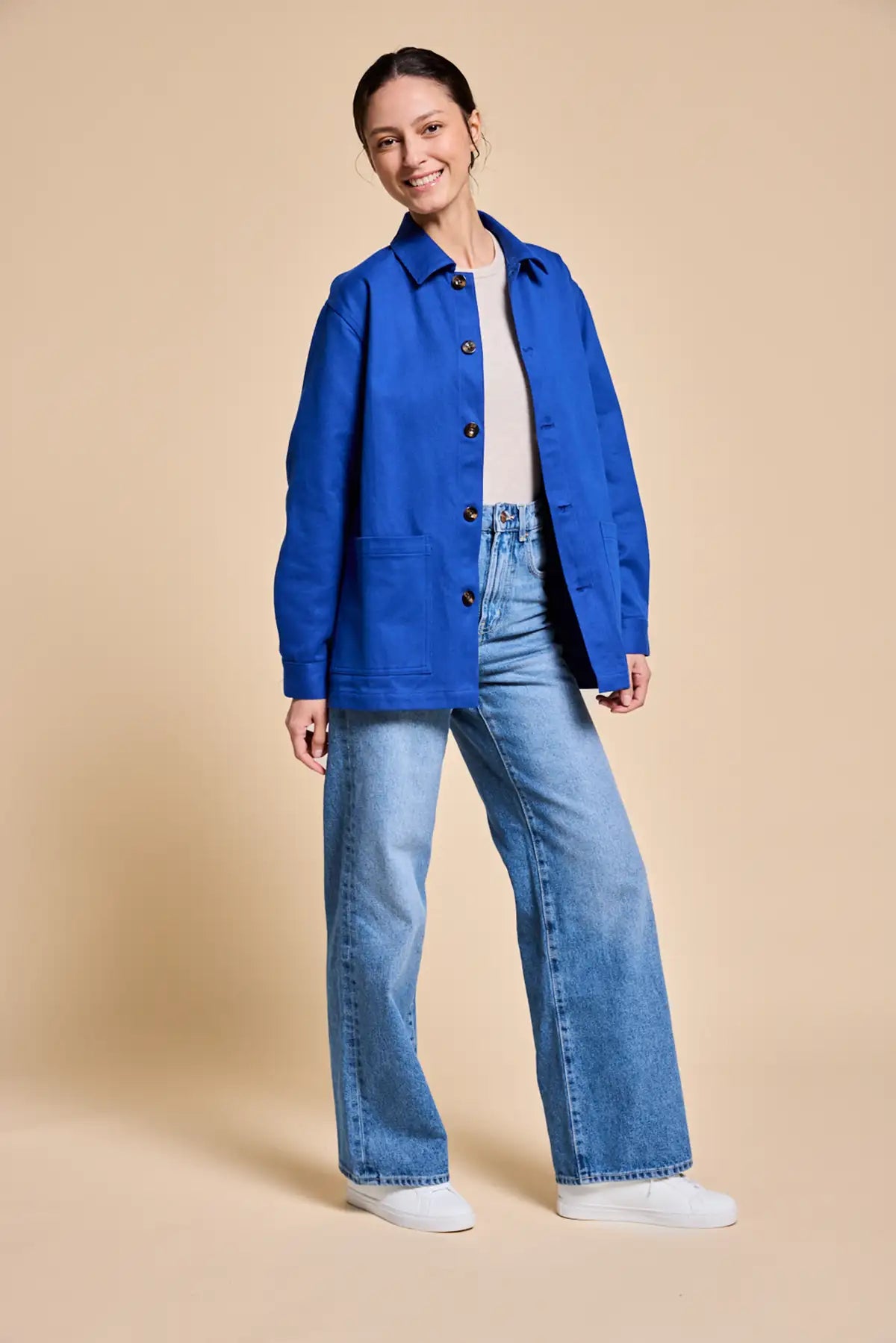 Marcel Electric blue unisex jacket