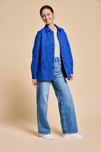 Marcel Electric blue unisex jacket