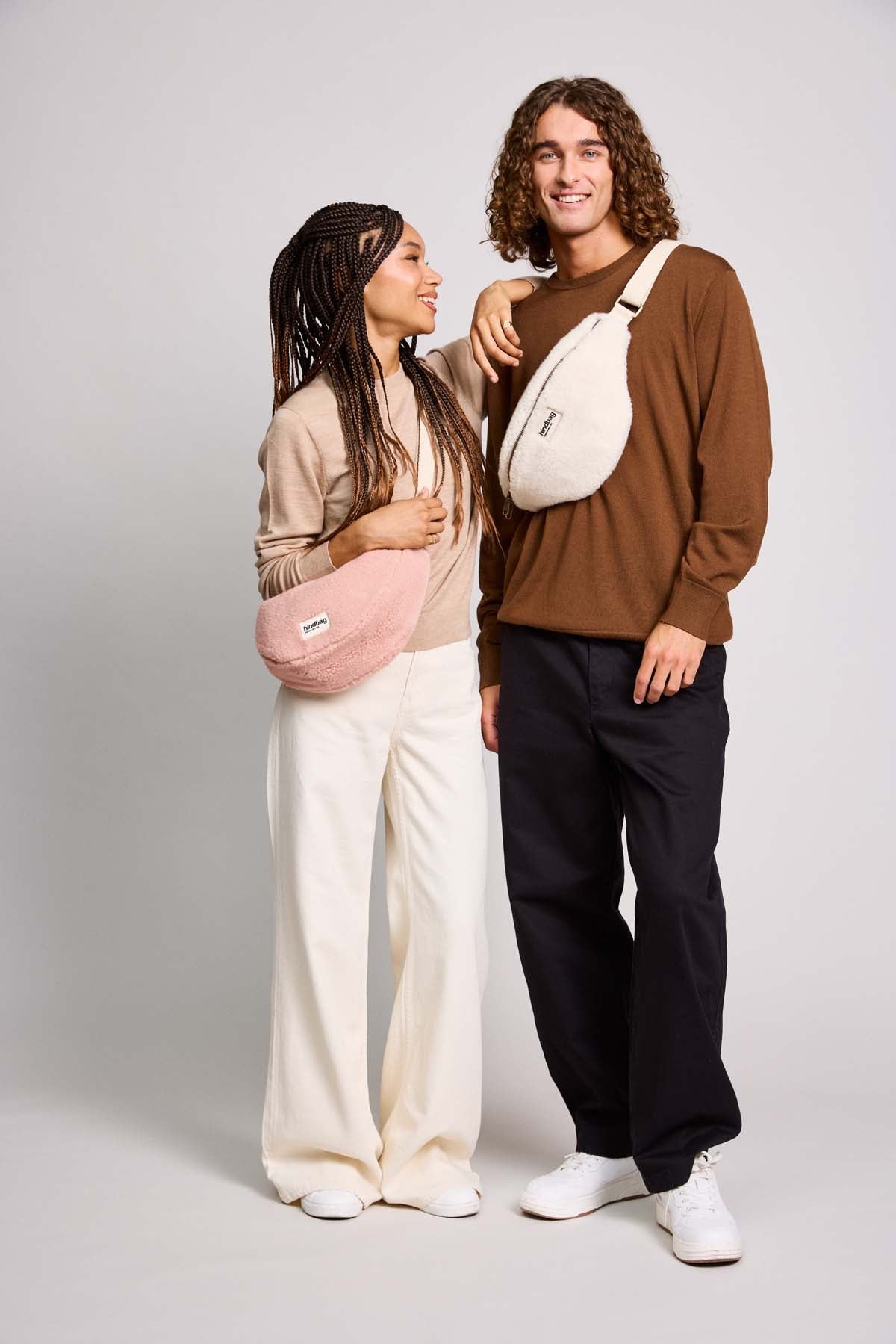 Olivia Teddy Fanny Pack in Arctic White