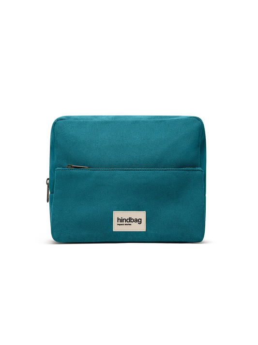 XL Toiletry Bag Alix Peacock Blue
