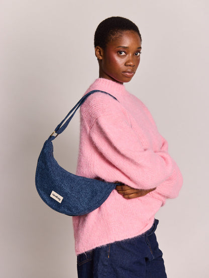 Andrea Dark blue denim crossbody bag