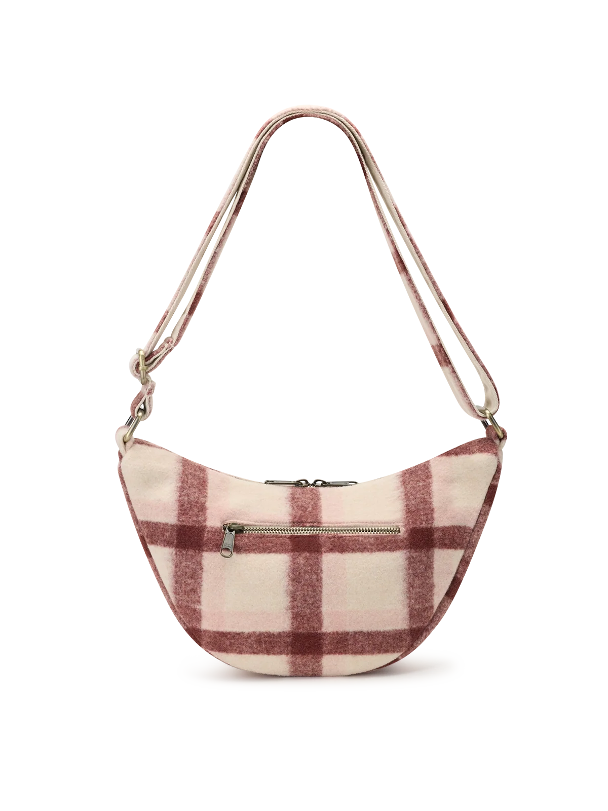 Andrea pink tartan Crossbody bag