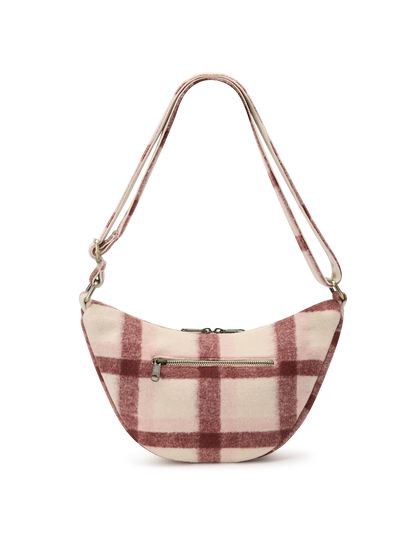 Andrea pink tartan Crossbody bag