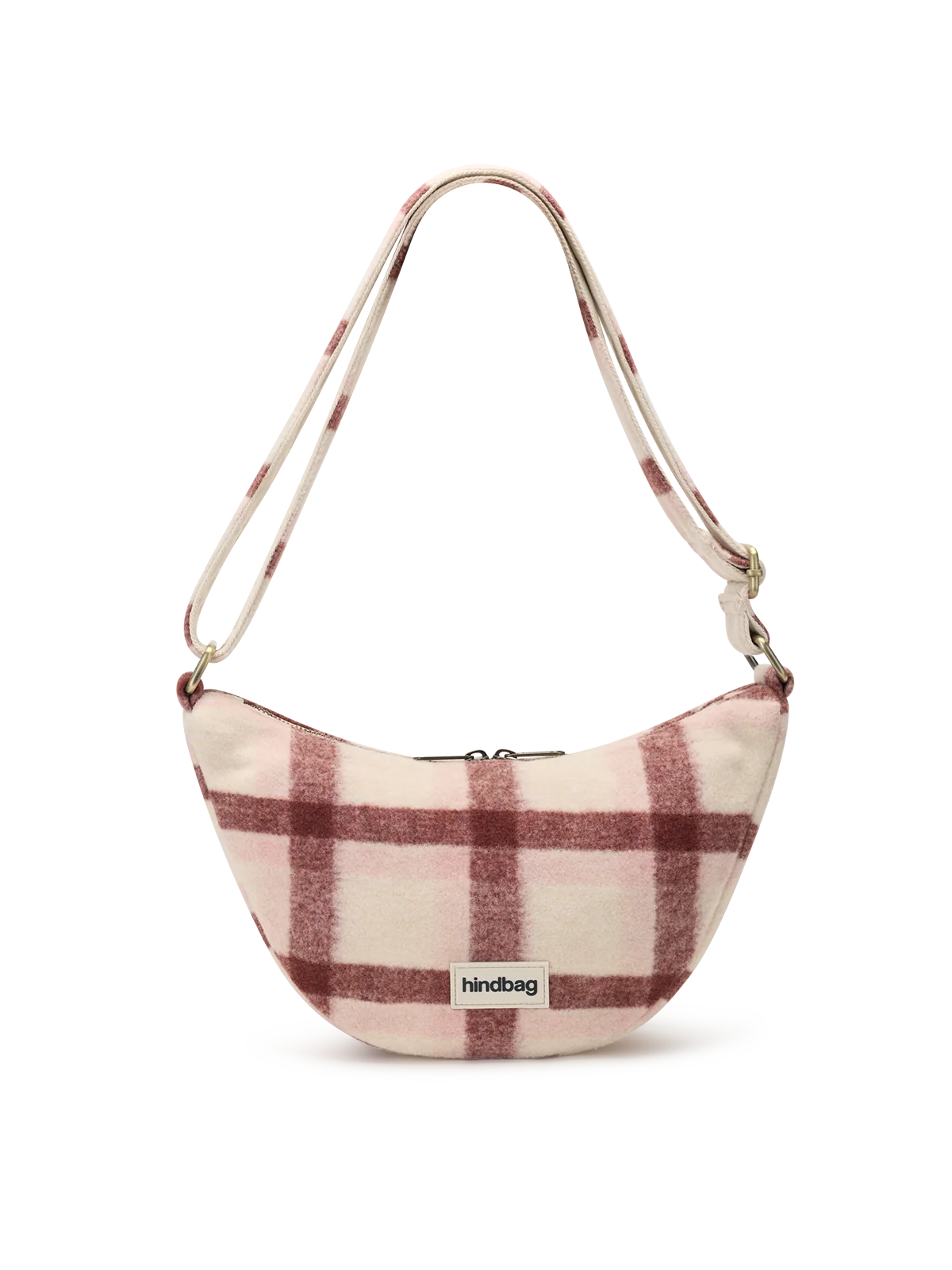 Andrea pink tartan Crossbody bag
