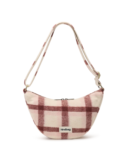 Andrea pink tartan Crossbody bag