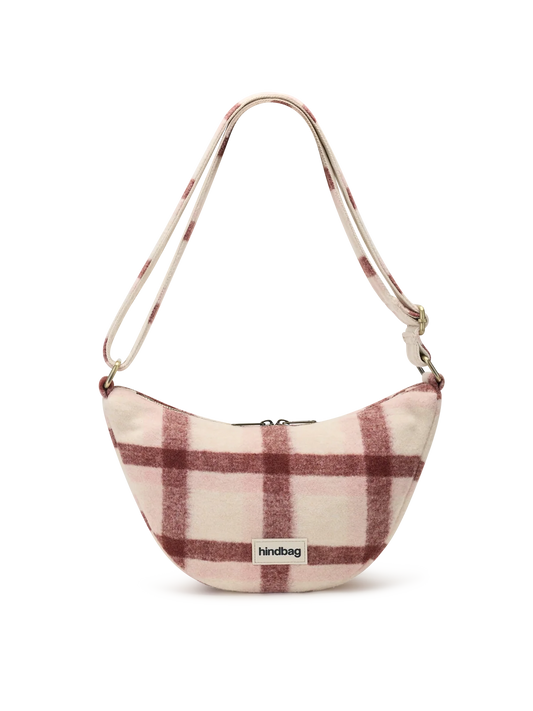 Andrea pink tartan Crossbody bag