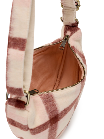 Andrea pink tartan Crossbody bag