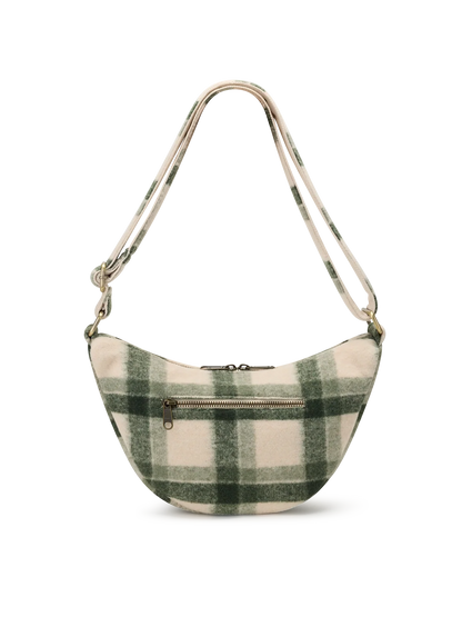 Andrea green tartan Crossbody bag