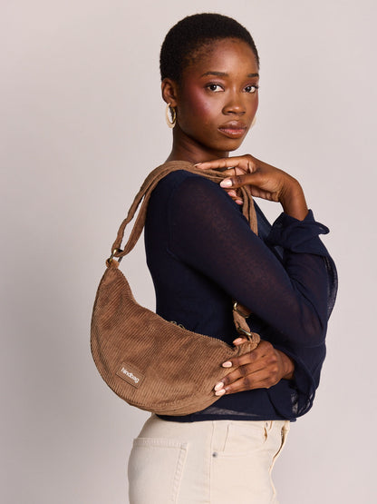 Andrea macchiato corduroy Crossbody bag