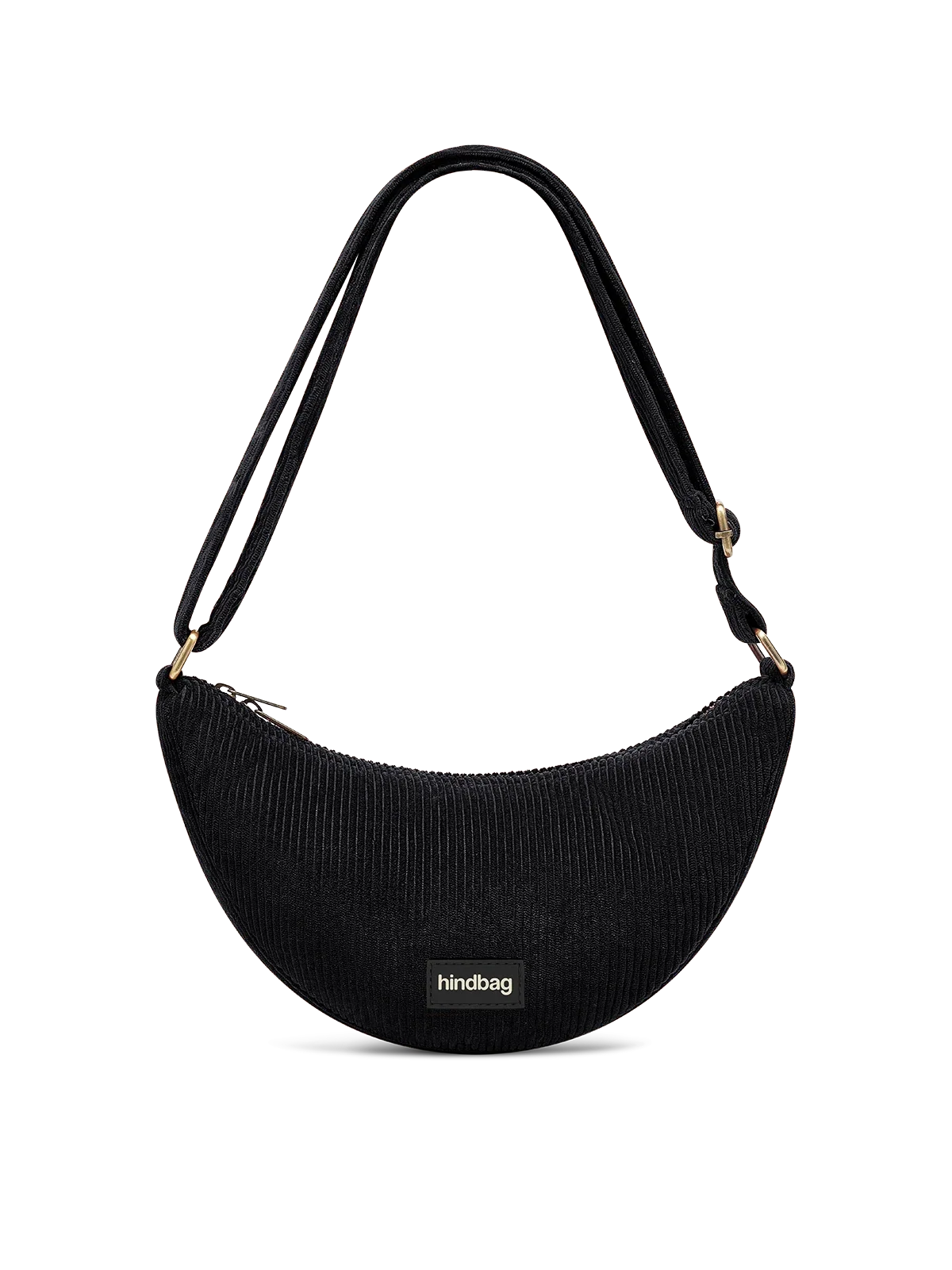 Andrea black corduroy Crossbody bag