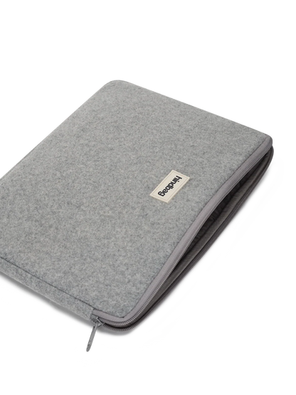 Ava granite wool effect Laptop Case