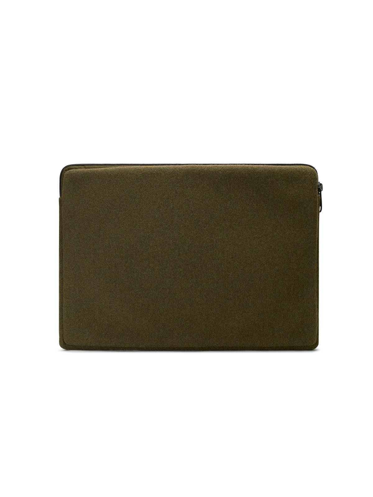 Ava khaki wool effect Laptop Case