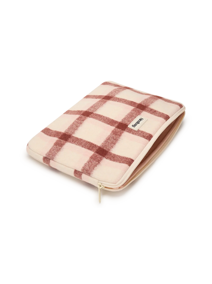 Ava Pink Tartan Laptop Case