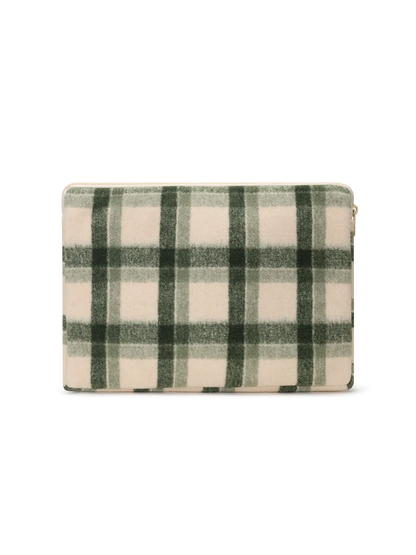 Ava green Tartan Laptop Case