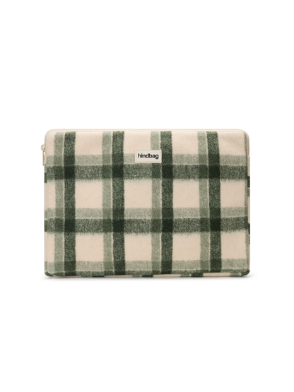 Ava green Tartan Laptop Case