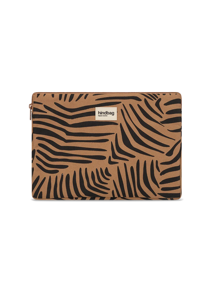 Ava Cinnamon Zebra Laptop Sleeve