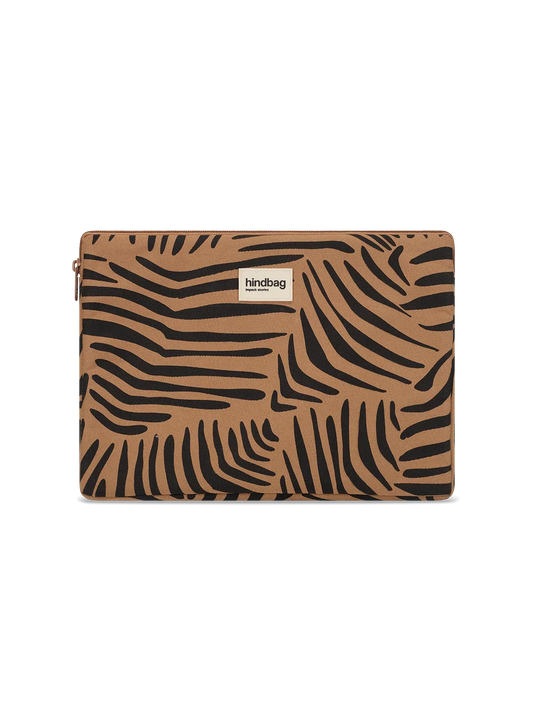 Ava Cinnamon Zebra Laptop Sleeve