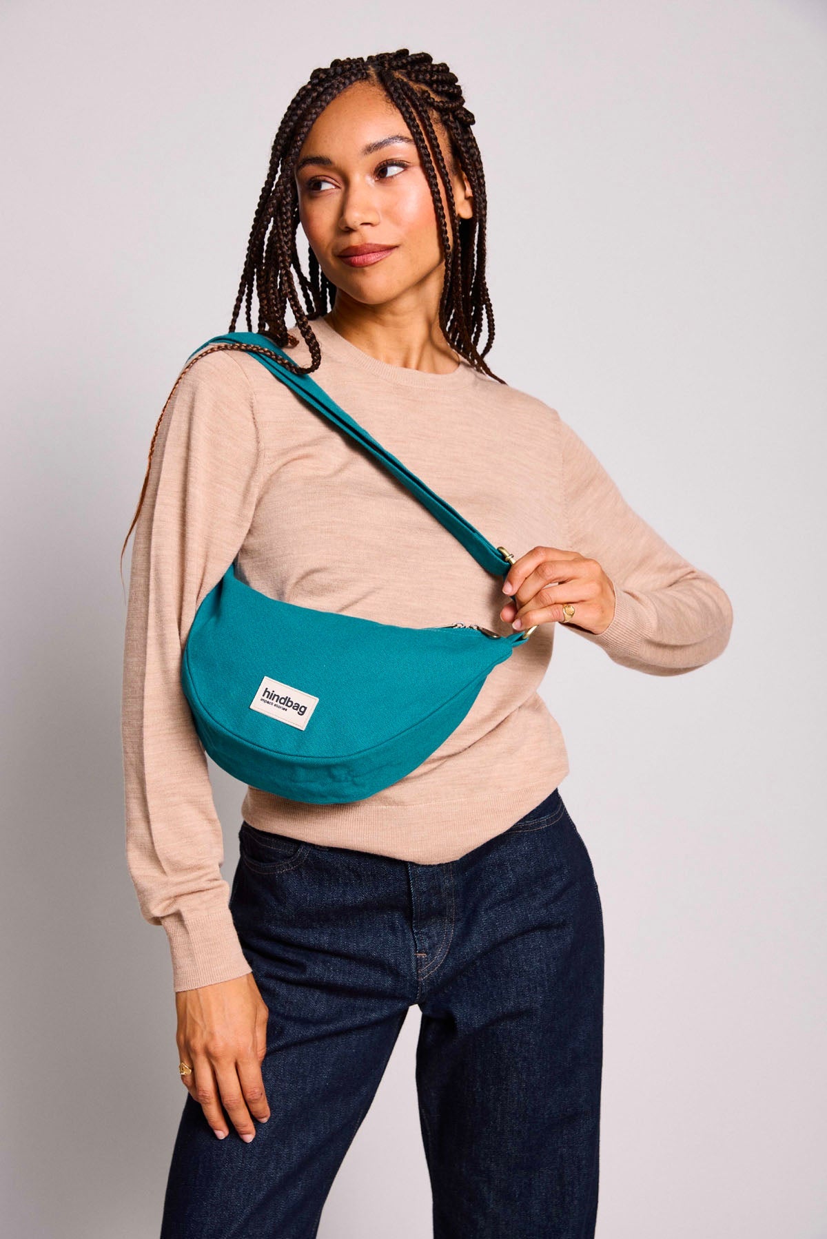 Andrea Peacock Blue Fanny Pack