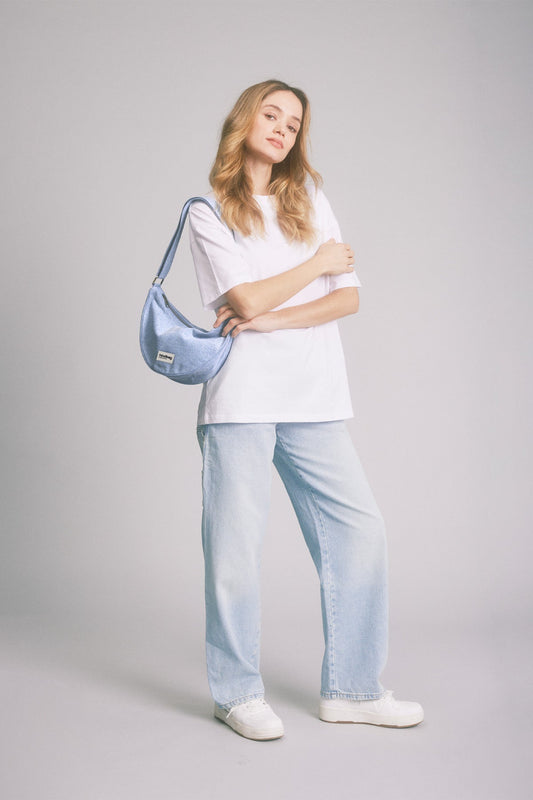 Andrea Denim Blue Belt Bag