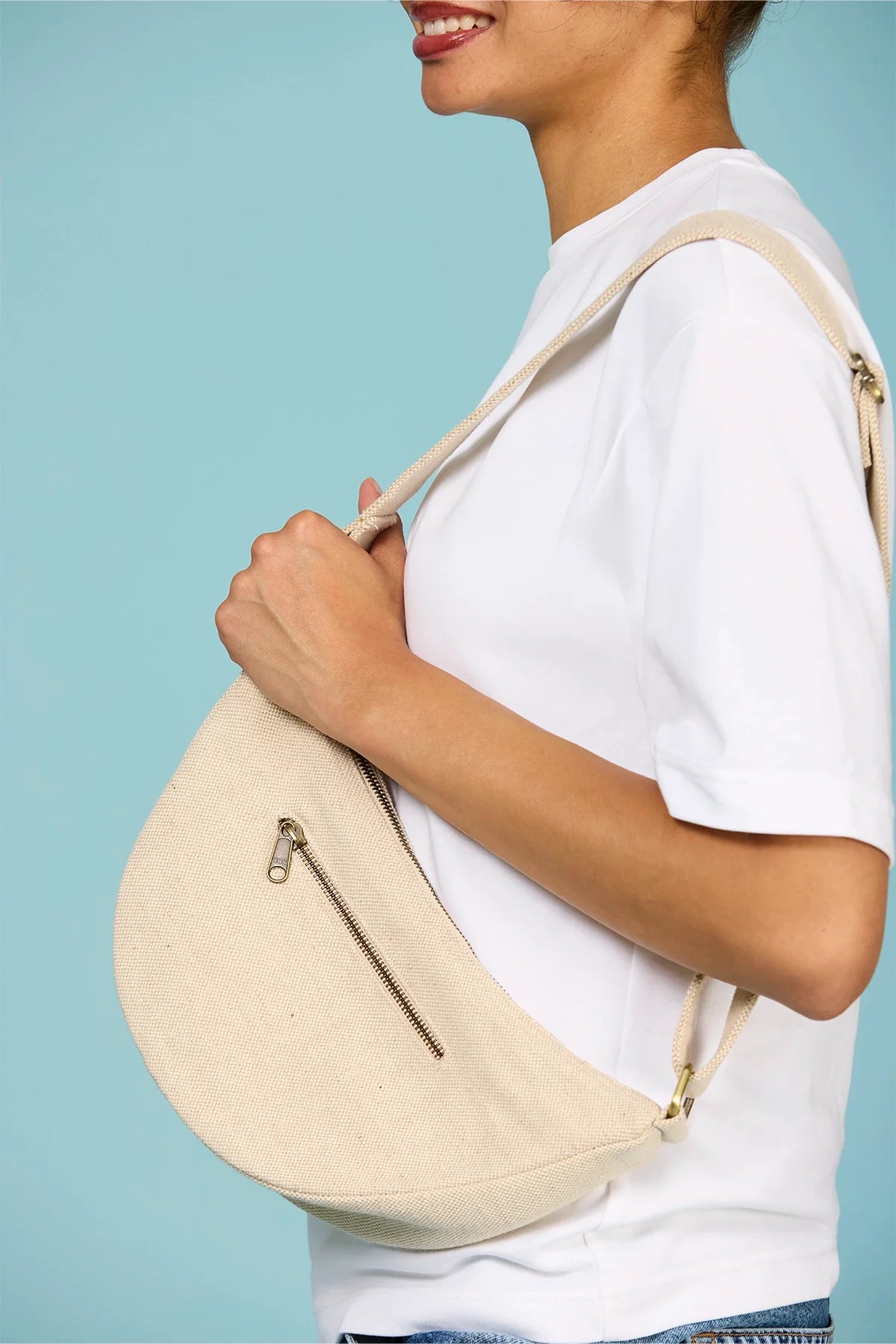 Andrea Jute fanny pack