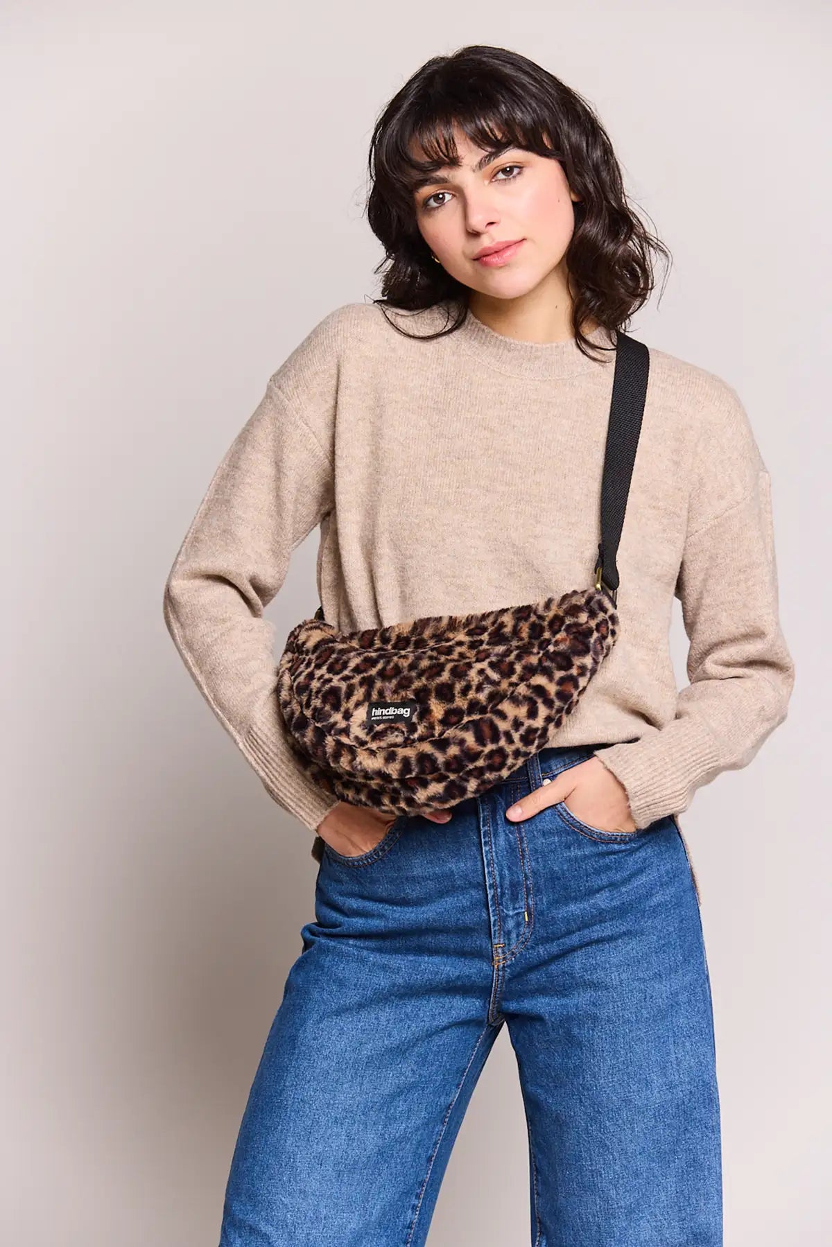 Andrea Leopard Fanny Pack