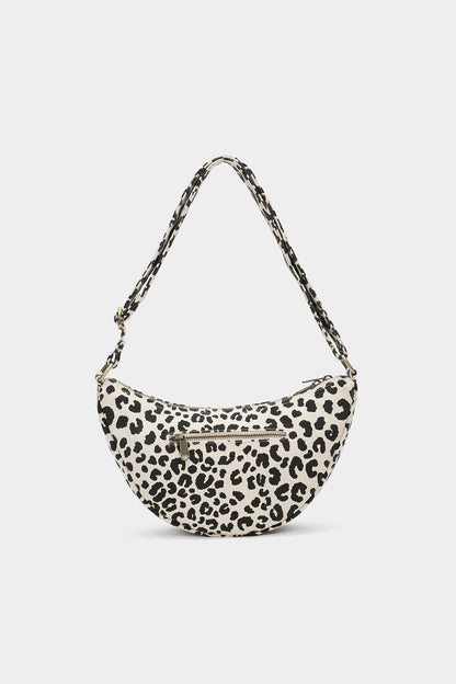 Andrea Off-white leopard fanny pack