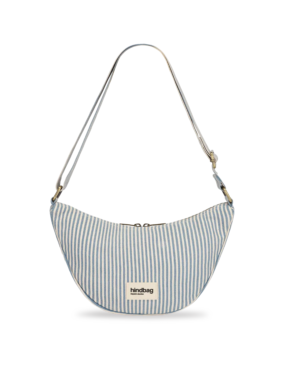 Andrea Blue Stripes Bum Bag
