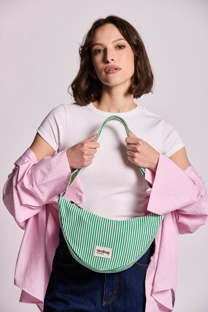 Andrea Green Stripes Bum Bag