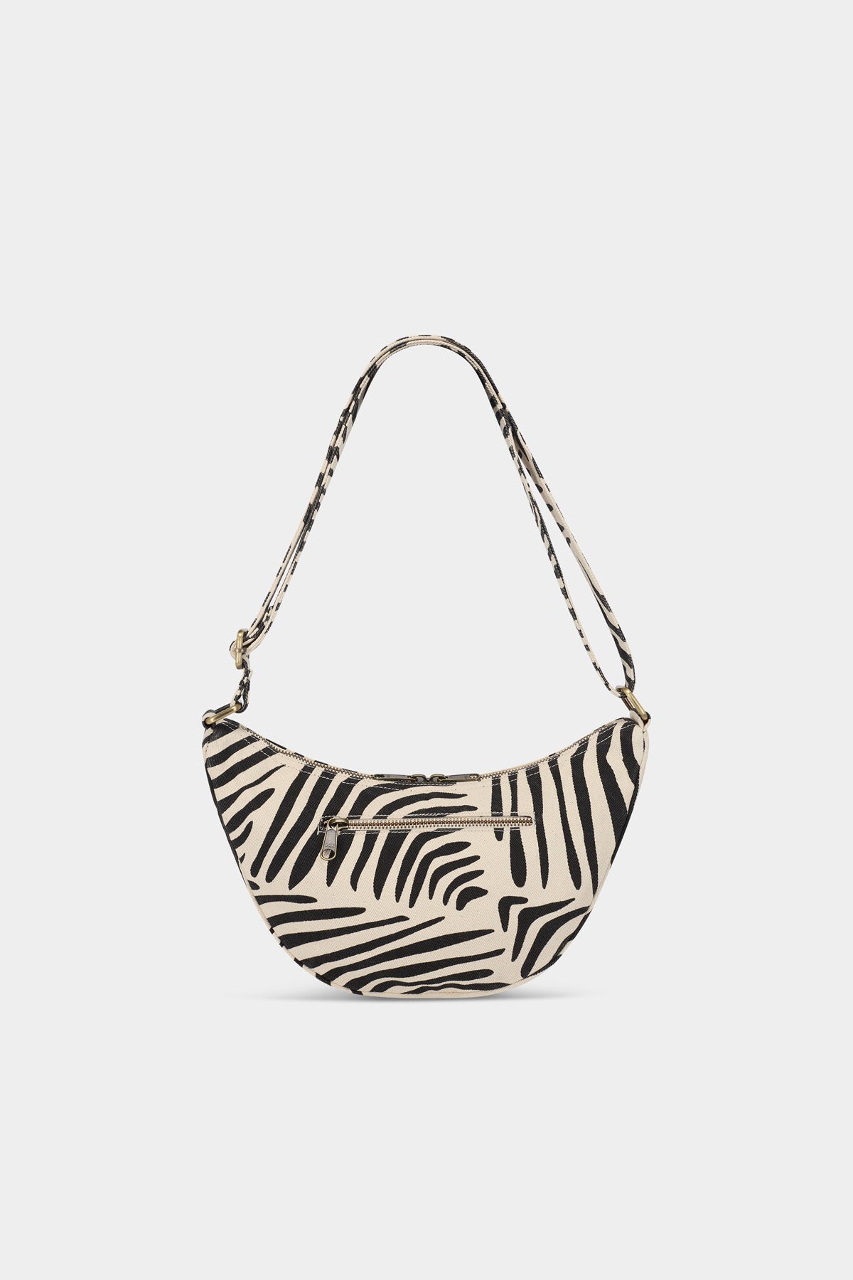 Andrea Belt Bag Ecru Zebra Print