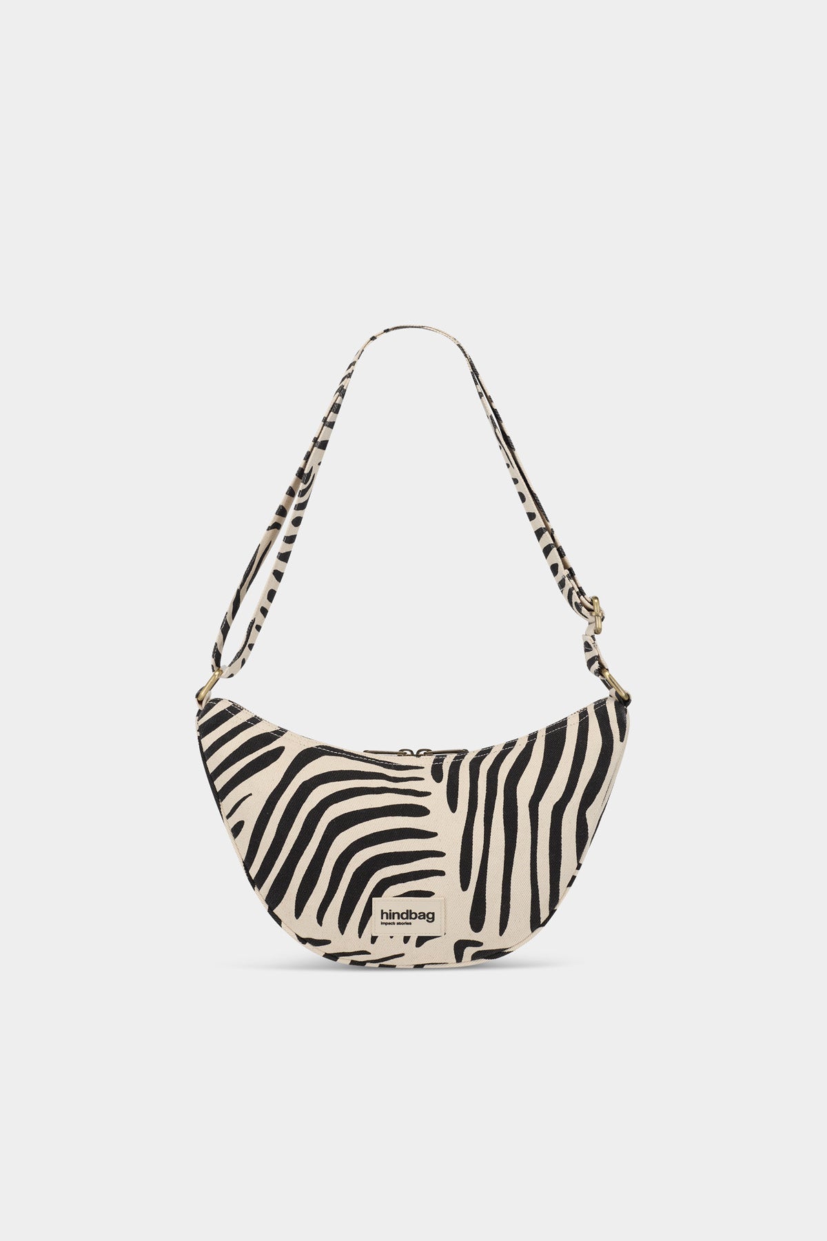 Andrea Belt Bag Ecru Zebra Print