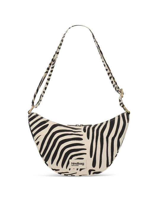 Andrea Belt Bag Ecru Zebra Print