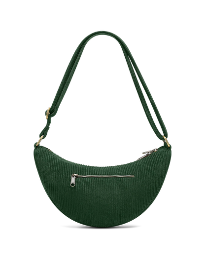Andrea Fanny Pack in pine green corduroy