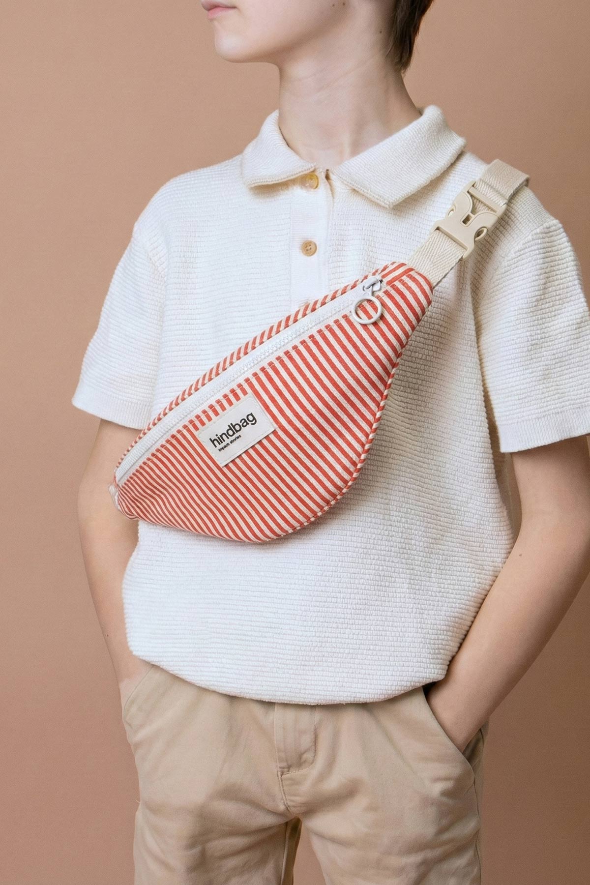 Augustin red Stripes Bum Bag Kids