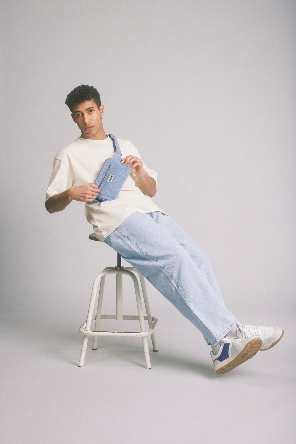 Harry Denim Blue Fanny Pack
