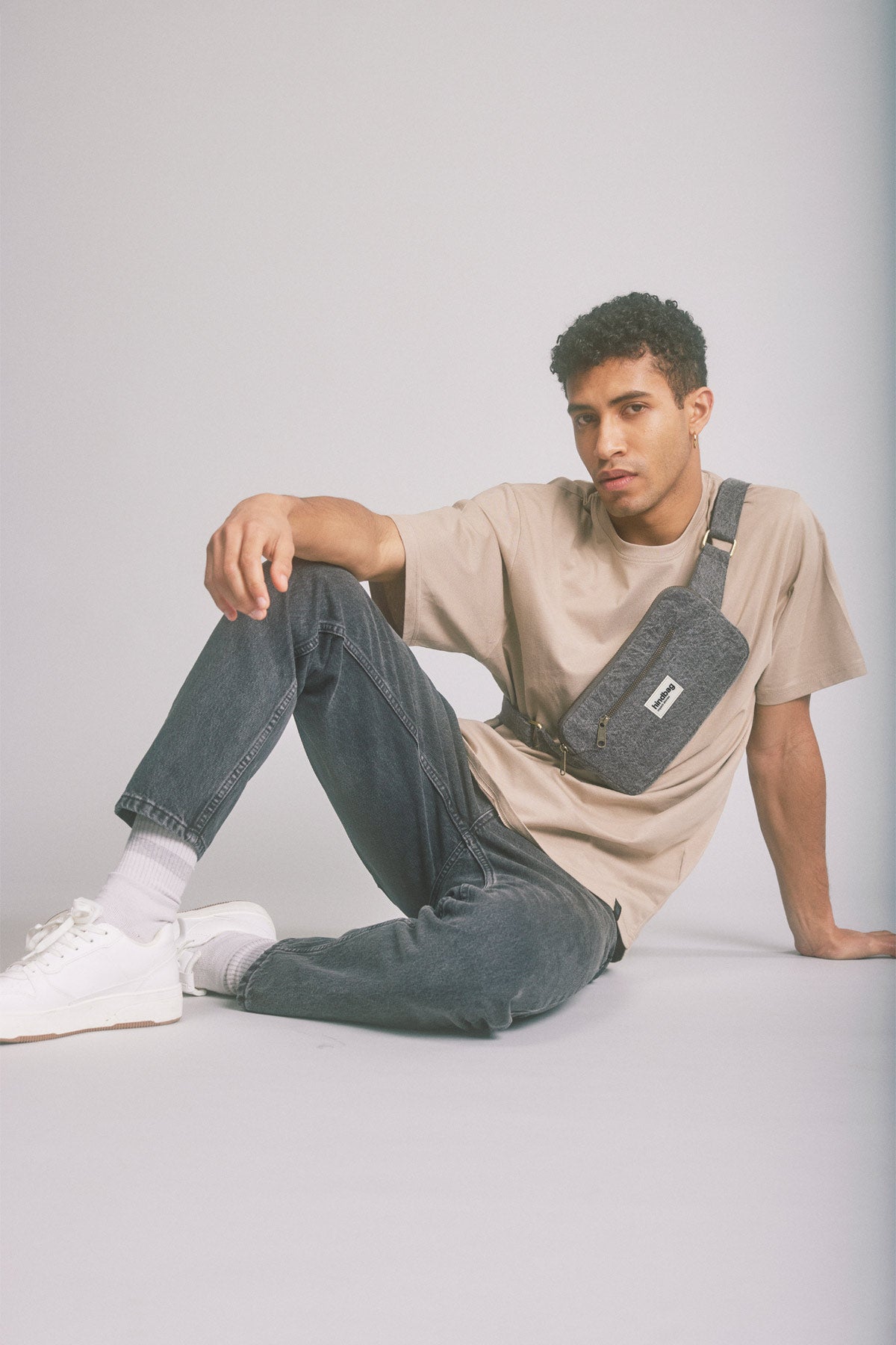 Harry Denim Gray Belt Bag