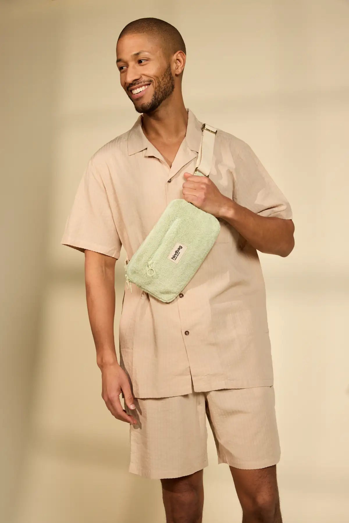 Harry Terry Almond Green bum bag