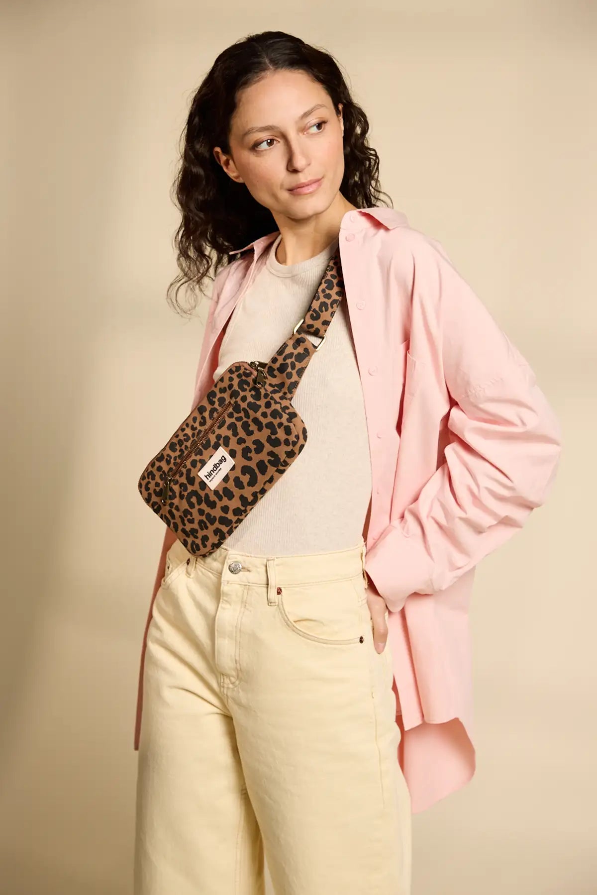 Harry Cinnamon leopard fanny pack