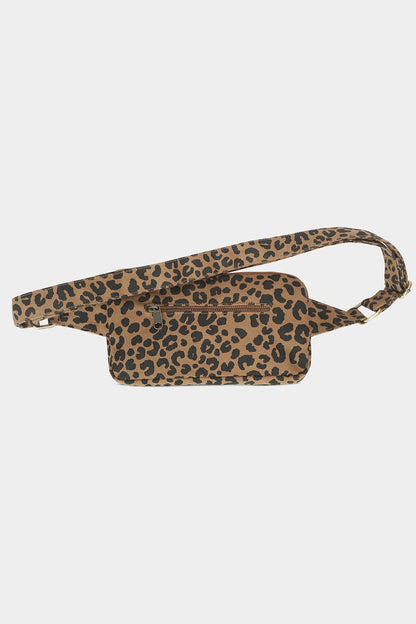 Harry Cinnamon leopard fanny pack